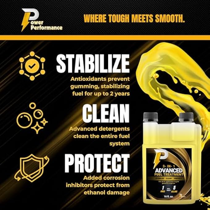Power Performance FUEL TREATMENT 16OZ BOTTLE (TREATS 80 GALLONS) - Image 5